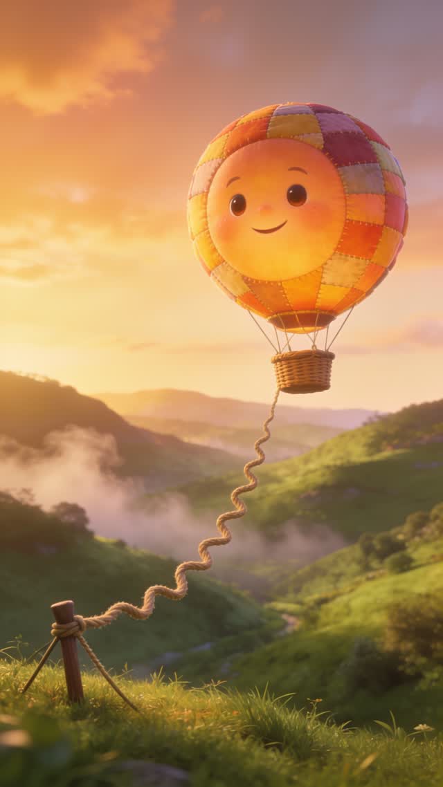 The Balloon Who Was Afraid to Let Go — animated bedtime story