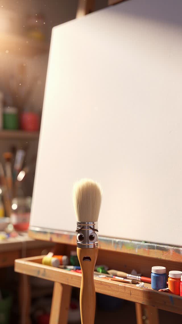 The Paintbrush Afraid of the Blank Page